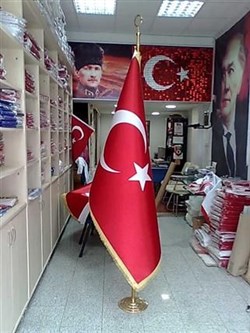 Makam Türk Bayrağı Telalı Simli