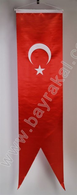 Saten Kumaş Kırlangıç Türk Bayrağı